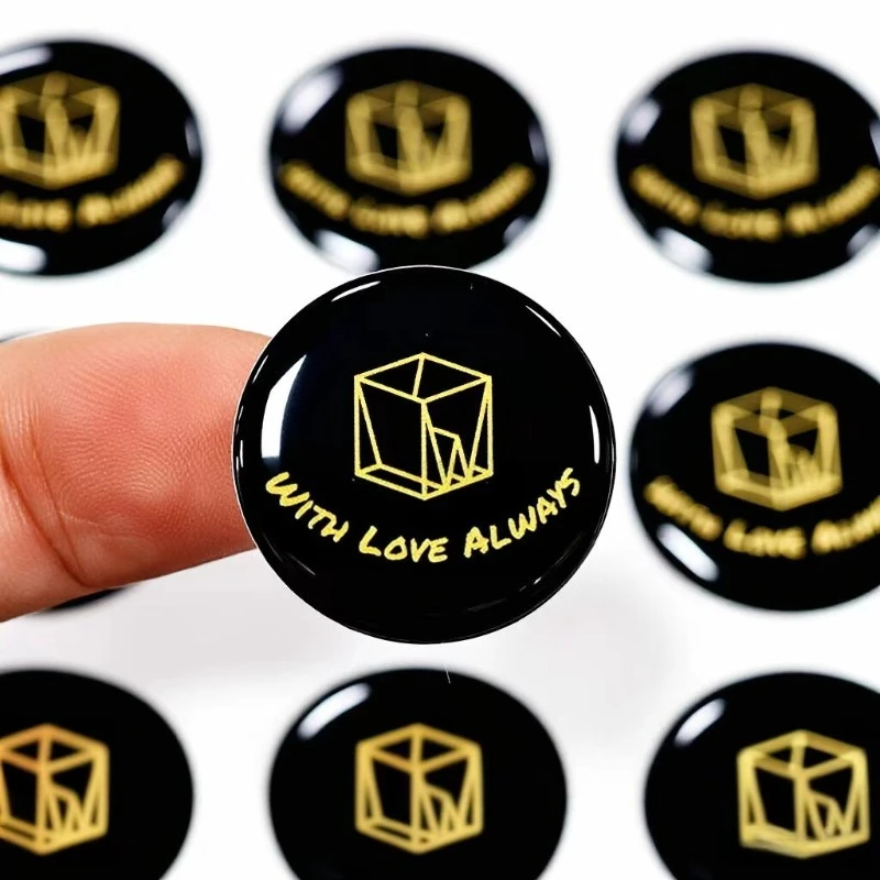 Custom Resin Epoxy Domed Stickers Selfadhesive Tags 3D Labels Personalized Stickers Autocollants Personnalisés