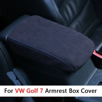 Caja de reposabrazos Central de coche, cubierta protectora, decoración embellecedora para Volkswagen VW Golf 7 7,5 MK7 7,5 GTI VII, accesorios 2013-2019 2020