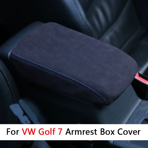 Caja de reposabrazos Central de coche, cubierta protectora, decoración embellecedora para Volkswagen VW Golf 7 7,5 MK7 7,5 GTI VII, accesorios 2013-2019 2020