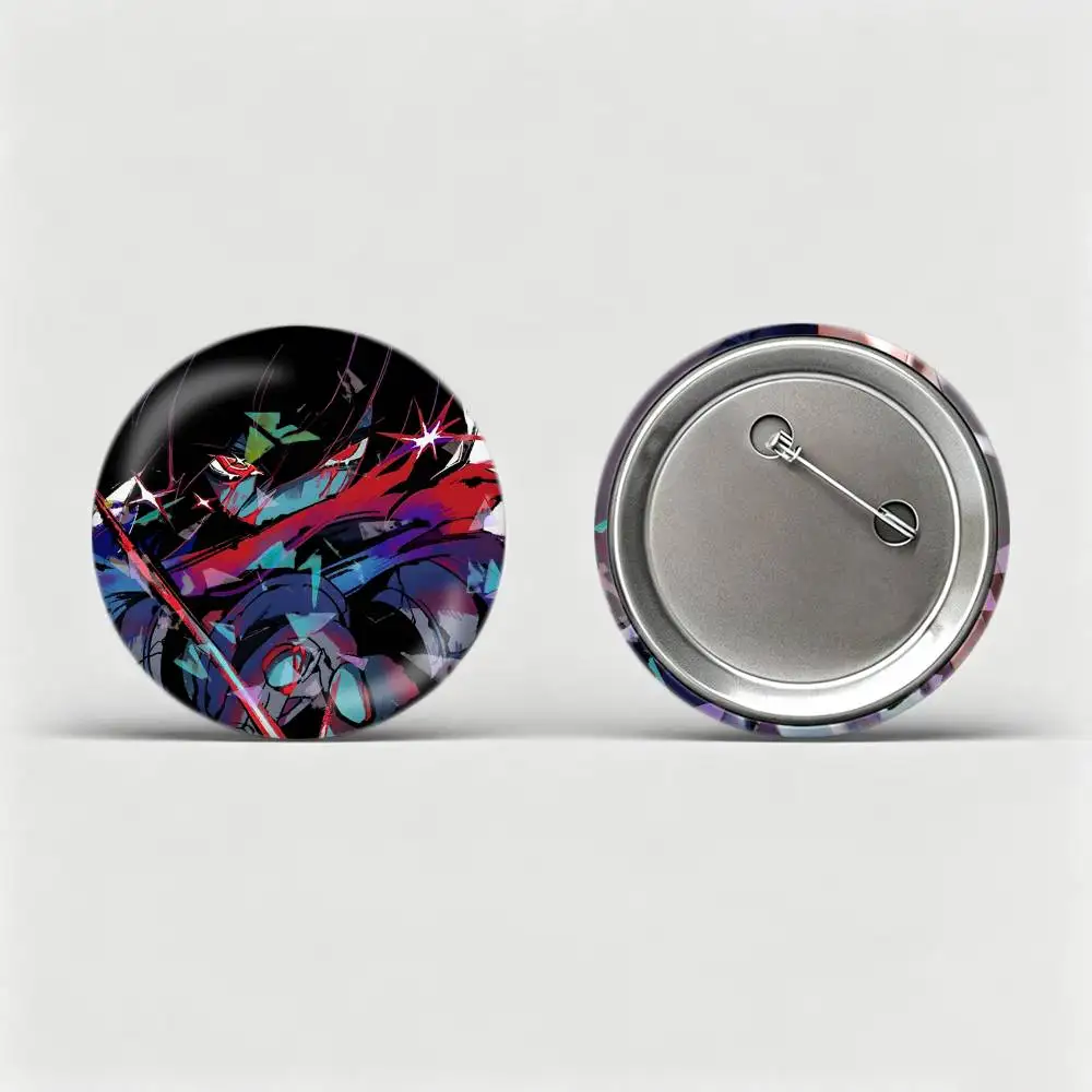 K-Kris Game D-Deltarune Custom Tinplate Round Button Badges Pins Brooches for Clothes Backpack
