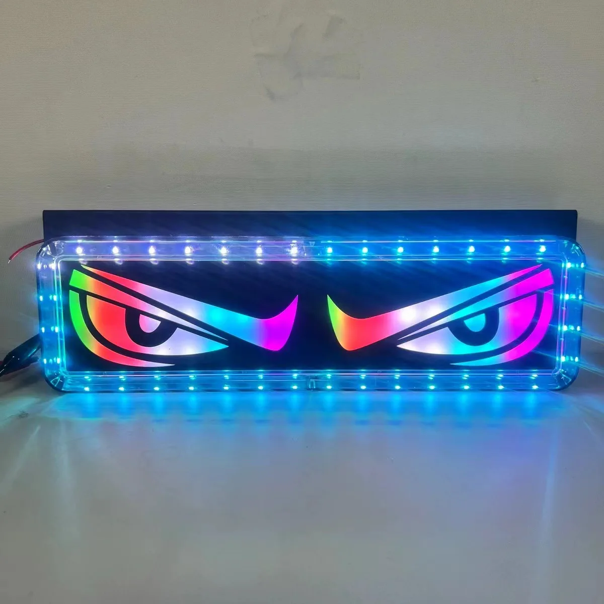 2 شاحنة 24 فولت عين الشيطان شريط ملون انفجار فلاش ضوء الضباب الخلفي 33 سنتيمتر سطوع عالية إضاءة مقاومة للماء 12 فولت تحذير الذيل ضوء #4