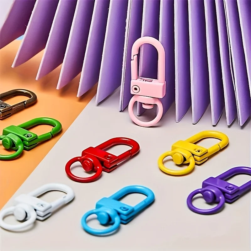 40/80pcs Multicolor Swivel Lobster Clasps for DIY Crafts
