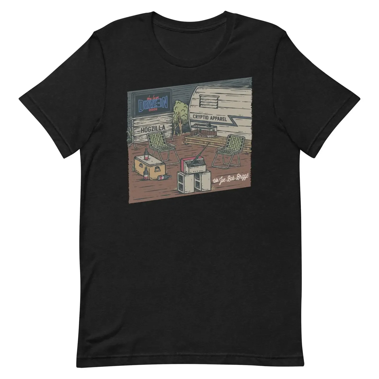 The Last Drive In with Joe Bob Briggs BG T Shirt vintage Washed Slightly homme graphic Breathable Soft fashion Stylish