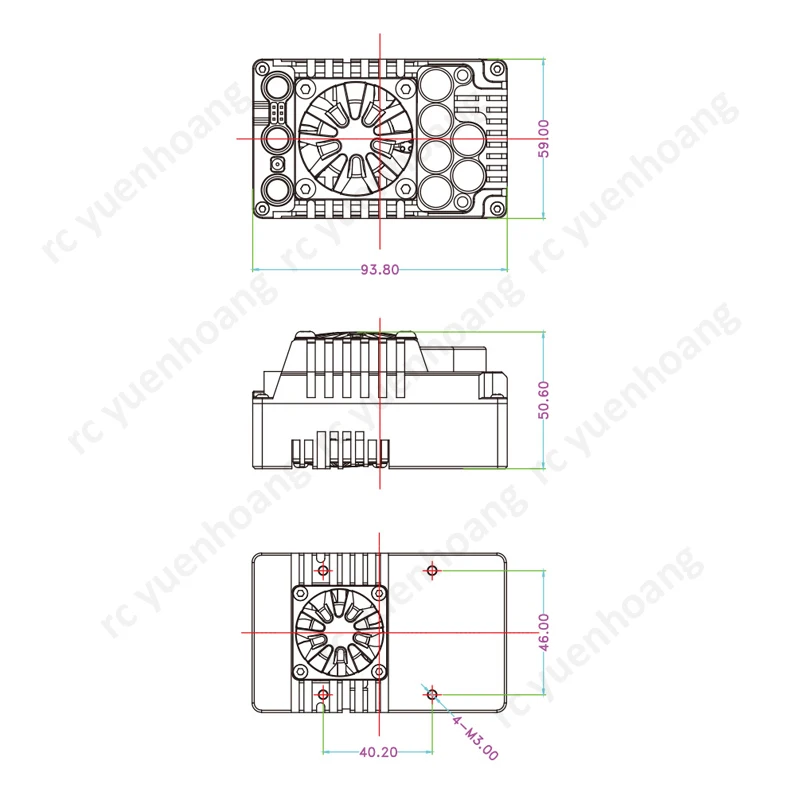 1PCS E5 200A 6-12S ESC Brushless Sensorizzato IP67 Regolatore di Velocità Elettronico con Modulo Bluetooth 25A BEC per 1/5 RC Modello di Auto