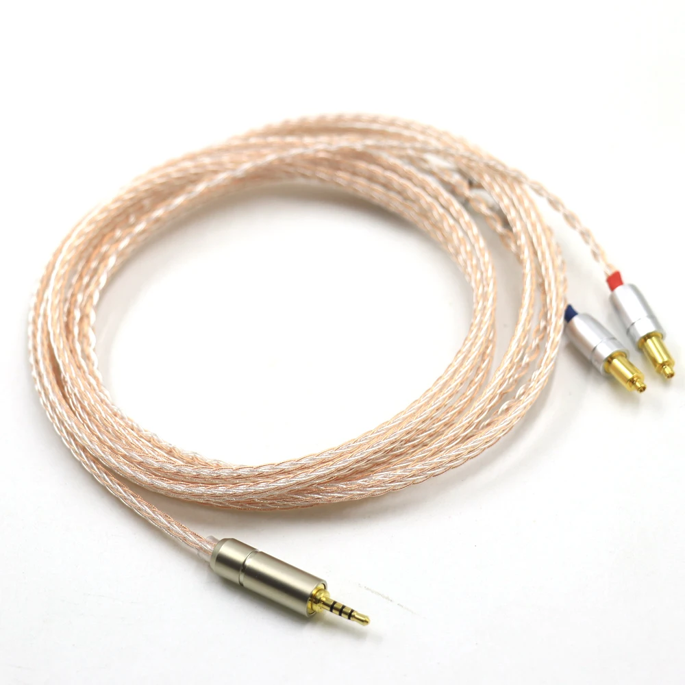Haldane 16Cores UPOCC Single Crystal Copper Silver Mixed Headphone Upgrade Replace Cable for SRH1440 SRH1540 SRH1840 Cord