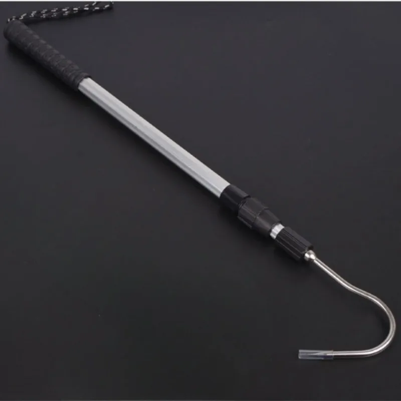 Telescopic Retractable Harrow Spade Hook Ice Scoop Stainless Steel Beach Shell Rake Sand Fishing Tackle Strainer Tools Supplies