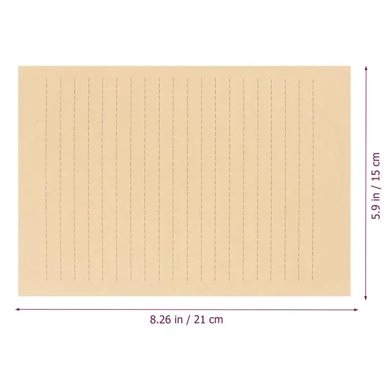 빈티지 빈 크래프트 레터 용지, 레트로 필기 용지, A5 줄 문구류 용지, 50/100 장 세트, A4