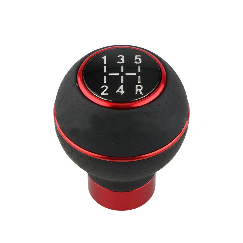 

Automotive aluminum alloy gear shift head personalized gear lever handball head modified gear lever head leather round