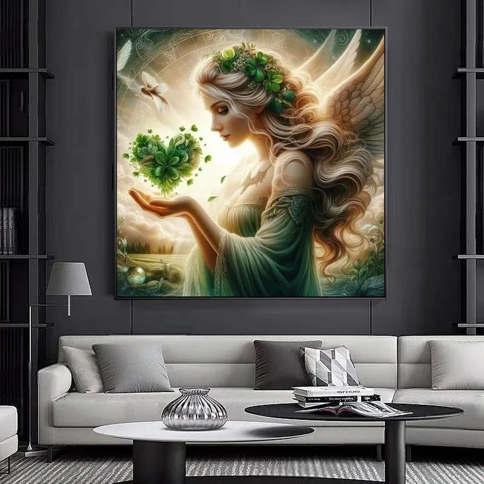 5D DIY Diamond Painting Art Butterfly Elf Fairy Girl Flower Full Diamond Mosaic Cross Stitch Kits Elf Bird Embroidery Home Decor