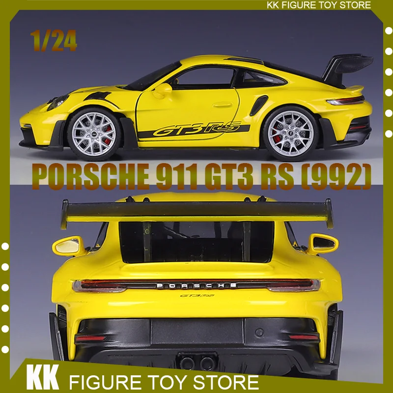 

NEW 1:24 Porsche 911 Gt3 992 Sports Car Diecast Model Edition Alloy Luxury Vehicle New Energy Car Toys Model Gitts For Kid