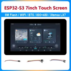 ESP32 S3 Touch LCD 7 Inch Capacitive Display Screen 800Γ480 Development Board Xtensa LX7 WiFi BT5 CAN RS485 Sensor HMI LVGL GUI