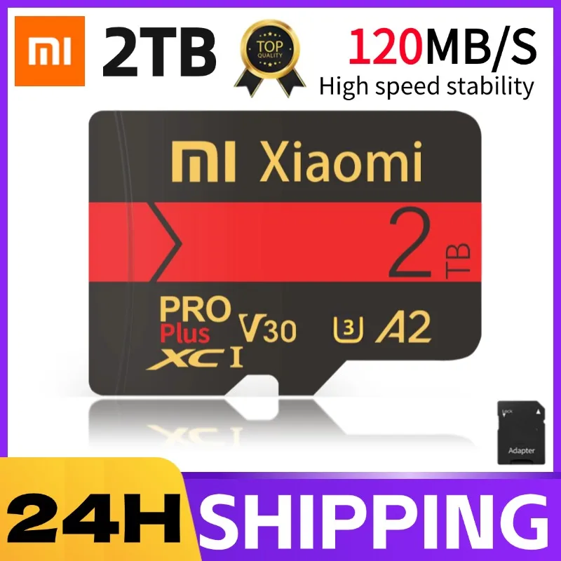 Xiaomi U3 Memory Card A2 128GB High Capacity Micro TF SD 2TB 1TB 512GB 256GB Mobile Storage SD Card Give Card Reader Gifts