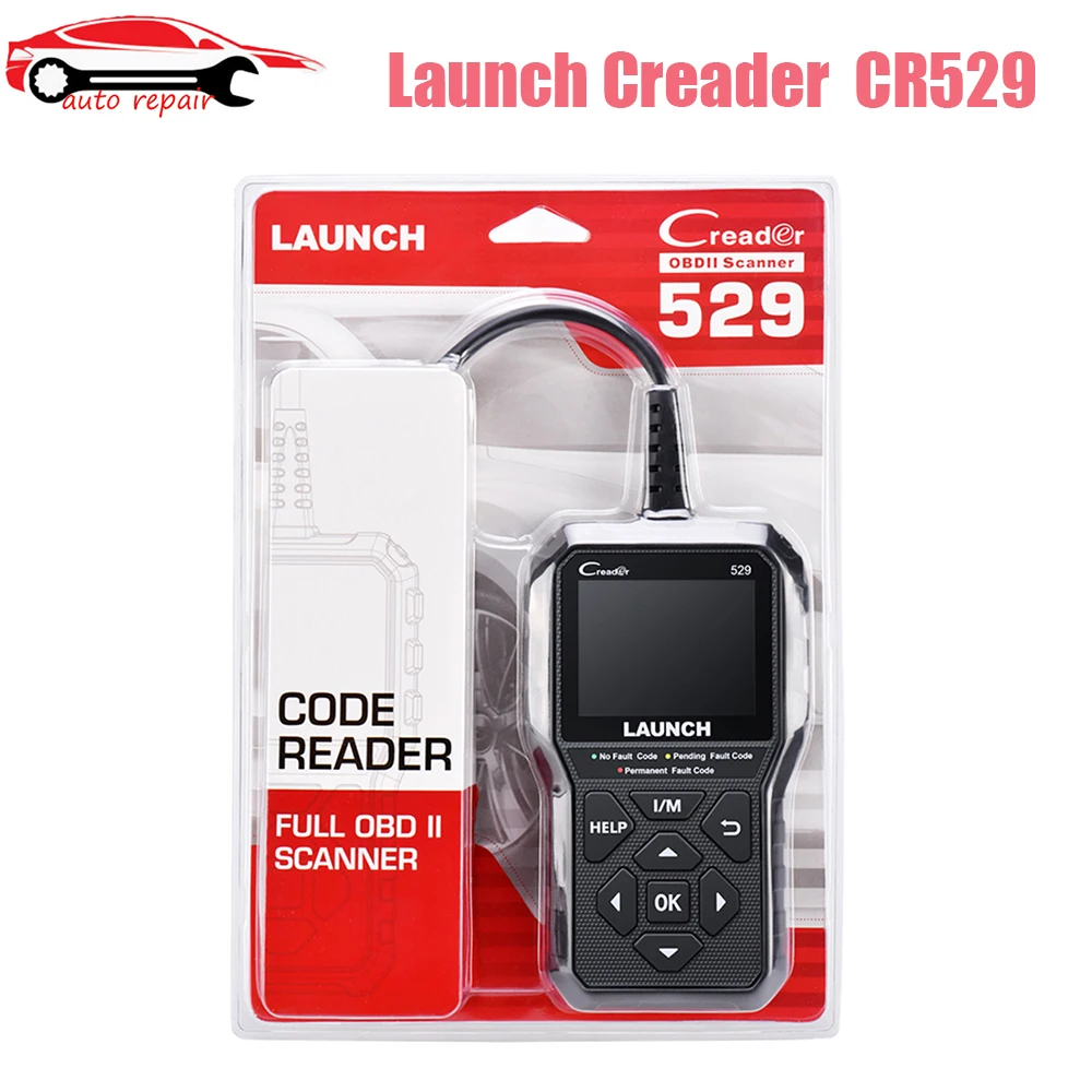 

New launch Creader 529 OBD2 Scanner Automotive Diagnostic Tool OBDII Code Reader Fault Code Read OBD Scan DIY Code Reader CR529