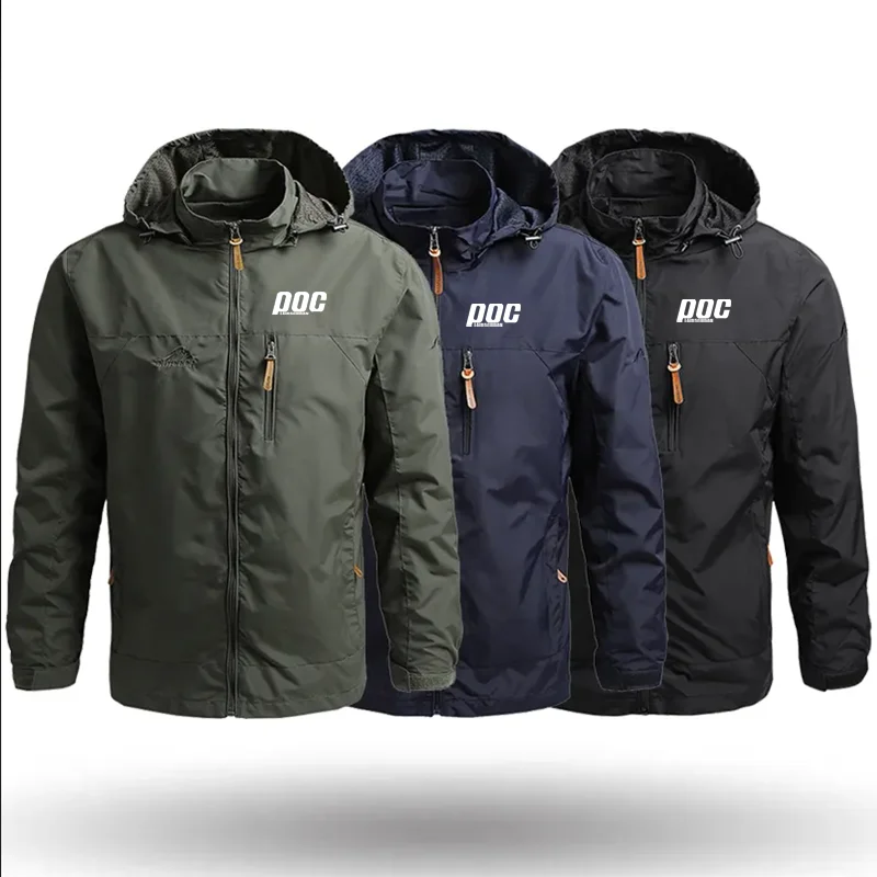 LairschDan POC  MTB Climbing Field Jackets Men Windbreaker Outerwear Waterproof Softshell Tactical Cycling Coat Hunting Men