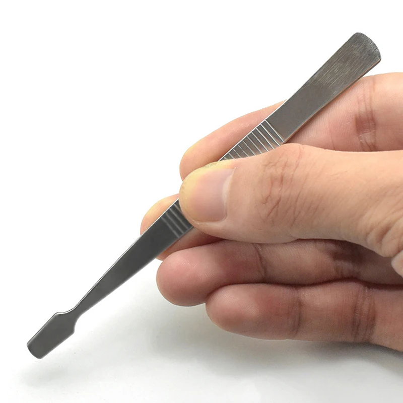 30Pcs Flat Tweezers Stainless Steel Jewelry Philately Stamps Collector Tool Stamp Tweezers Eyebrow Tweezer Hand Tools - view 4