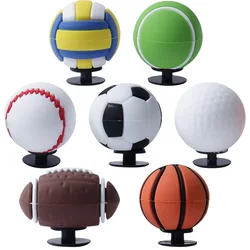 3D stereoscopic basketball soccor vallyball football golf ball shoe buckle charms accessories decorations for sandals clog DIY