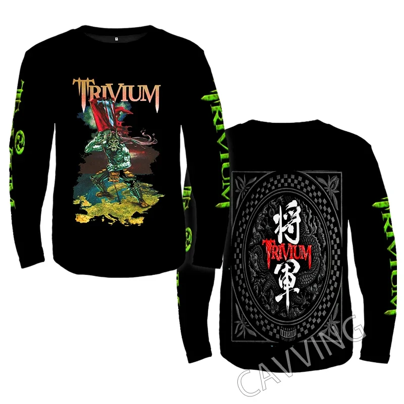 New Fashion Printed Trivium Band Rock  Crewneck Sweatshirt Gothic Top Harajuku Cotton Unisex Clothing Men Clothing  CC1