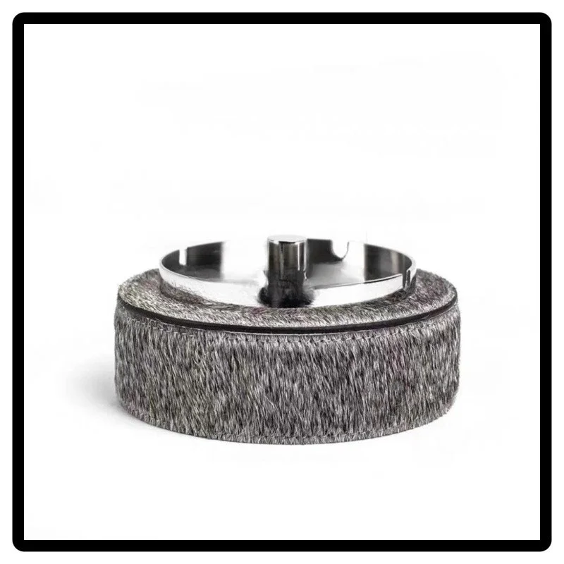 

Horse hair leather ashtray metal club home furnishing hotel sales office living room meeting ashtray