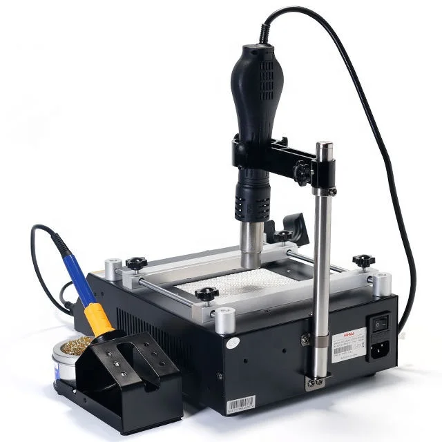 YIHUA 853AAA 3-in-1 Digital SMD Soldering Station with Hot Air Gun Preheat BGA Rework Controller Board Desoldering Features