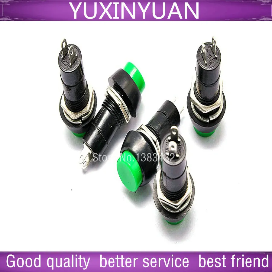 No lock switch/since the reset button switch/PBS 3 a/250 v green - 11 b 10pcs/lot YUXINYUAN  Integrated IC IN STOCK