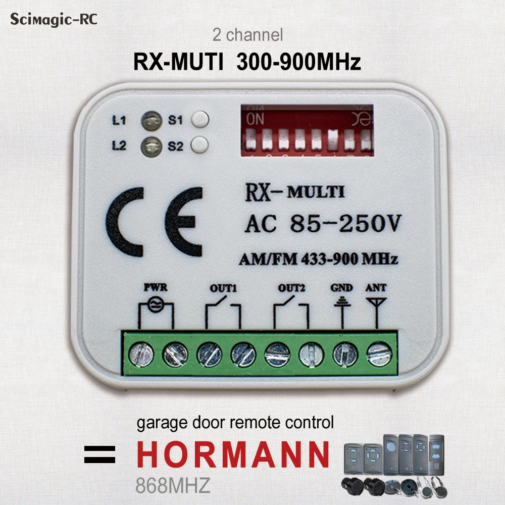 ガレージドアリモコン受信機、スイッチモジュール、ac、dc、9-30v、85-250v、300-868mhz、ホーマン、hsm2、hs4、hse4、hse2、hs2 hsp