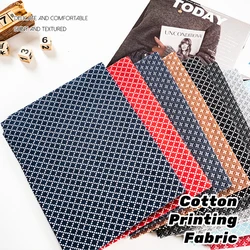 cotton poplin fabrics Gingham striped plaid style printed flower pattern for sewing bag dolls shirt quited cloth by the meters