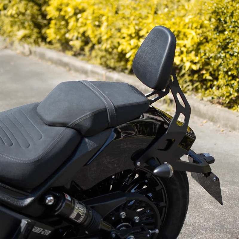 Respaldo para Asiento Trasero de Motocicleta Almohadilla de Cuero Accesorios Modificados para For Benda dark flag 500 BD 500
