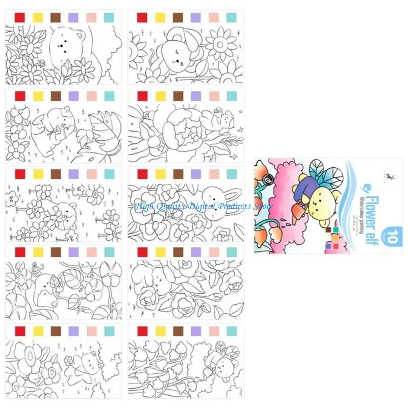 U2je Children Phác thảo sách Nhiều chủ đề Sách vẽ màu nước