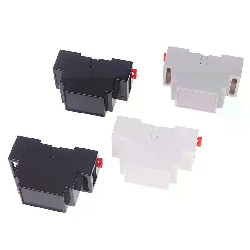 1PC DIN Rail PLC Junction Box Plastic Electronics Box Project Case 4Colors 88x37x59mm 35-Rail Mounting Instrument Housing view 6