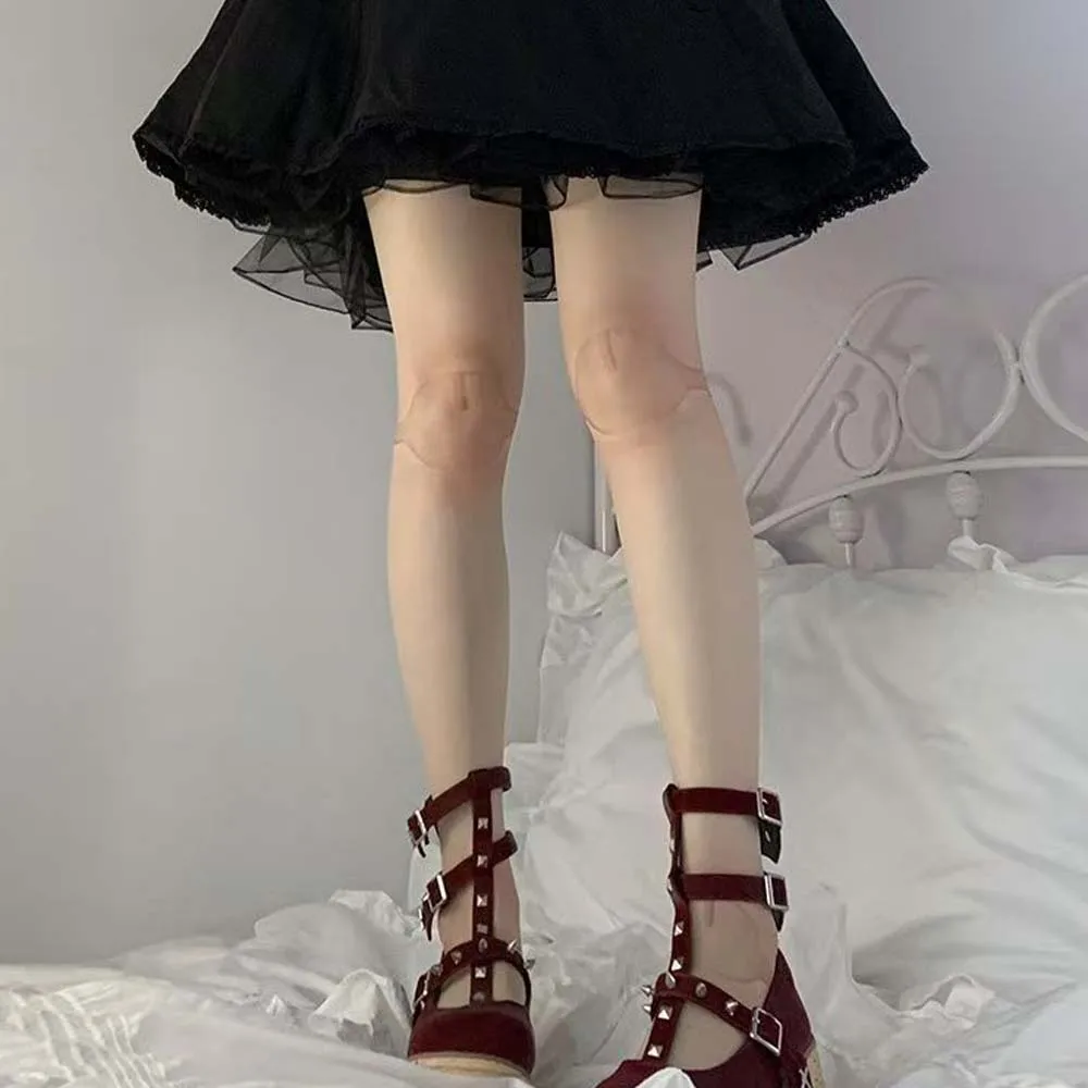 日本のジョイントドールロリータソックス女性夏秋ビューティーソックススイートベルベットプリントパンスト新年バレンタインデーギフト