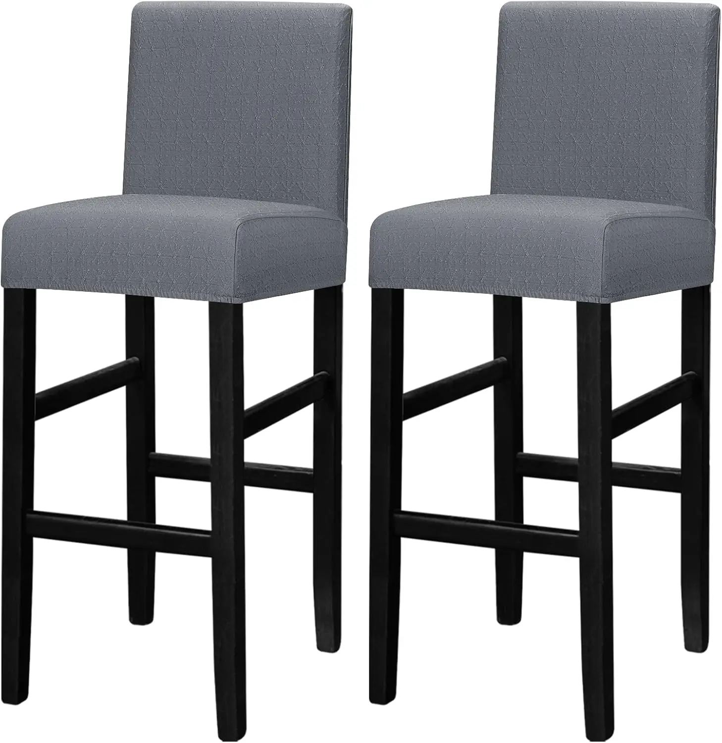 

Bar Stool Chair Covers Set Of 2 - Jacquard Bar Stool Covers With Backs Bar Chair Covers Counter Height Stool Covers Bar Stool