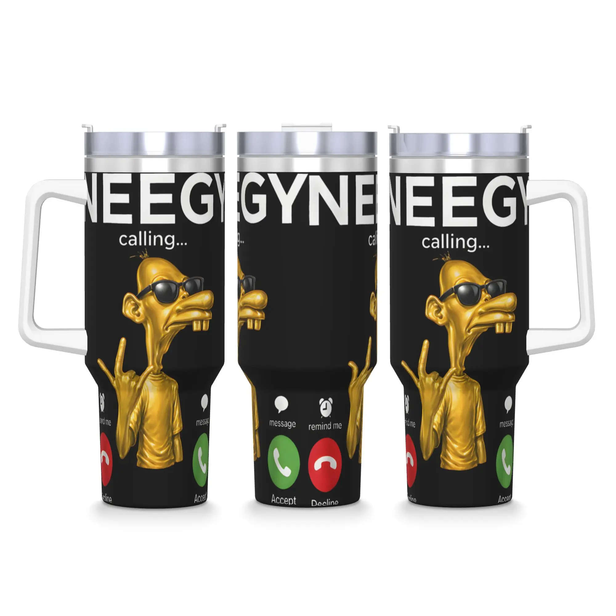 There is Motion at Your Front Door Tung Tung Tung Sahur Meme Stainless Steel Tumbler Travelist Thermal Cups Large Car Mugs