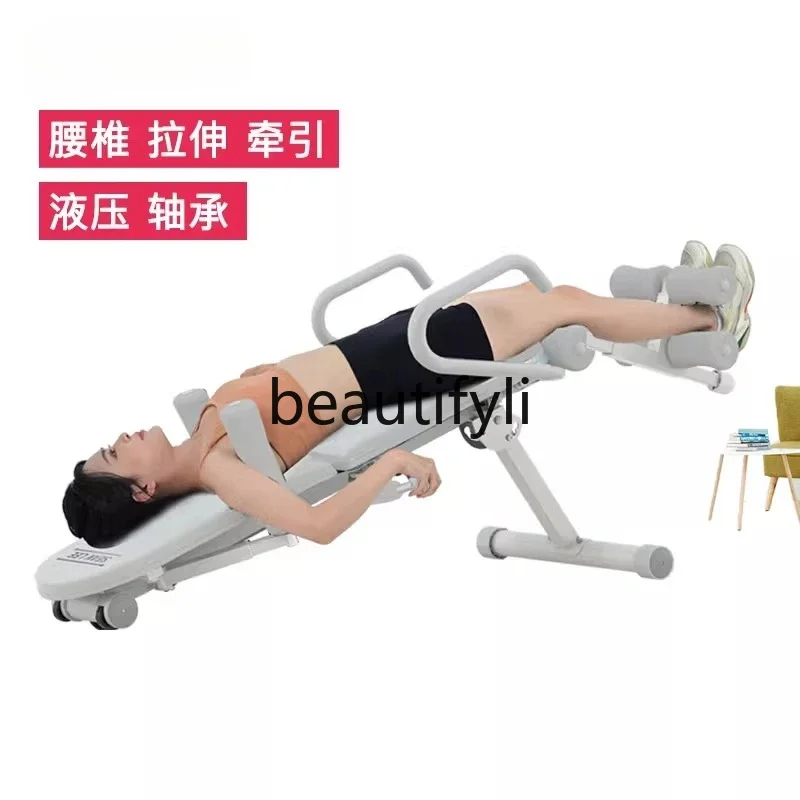 X Home Convenient Lumbar Disc Lumbar Spine Relief Device Assisted Traction Inversion Stretching Machine Equipment