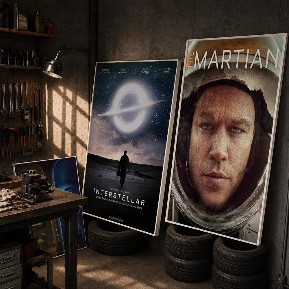 Movie I-Interstellar Poster HD Room Decor Home Decoration Interior Wall Art Printing Waterproof Garage Party BedRoom Gift
