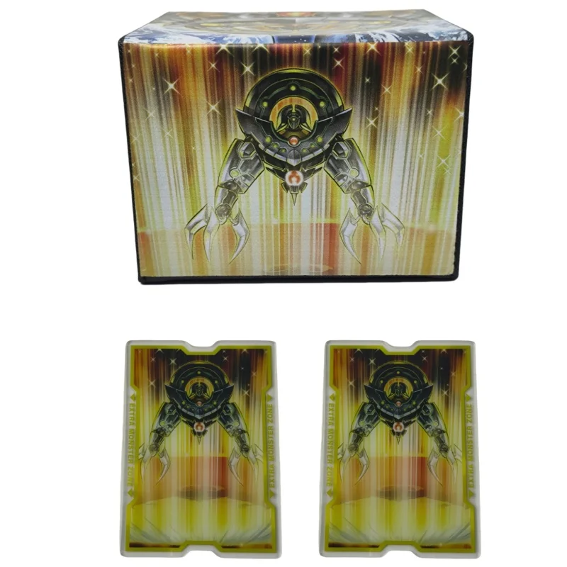 Yu Gi Oh ACG Card Box Arcana Force XXI The World Anime Game Ocg Tcg Ptcg Trading Card Storage Box Pu Leather Collection Box 100+