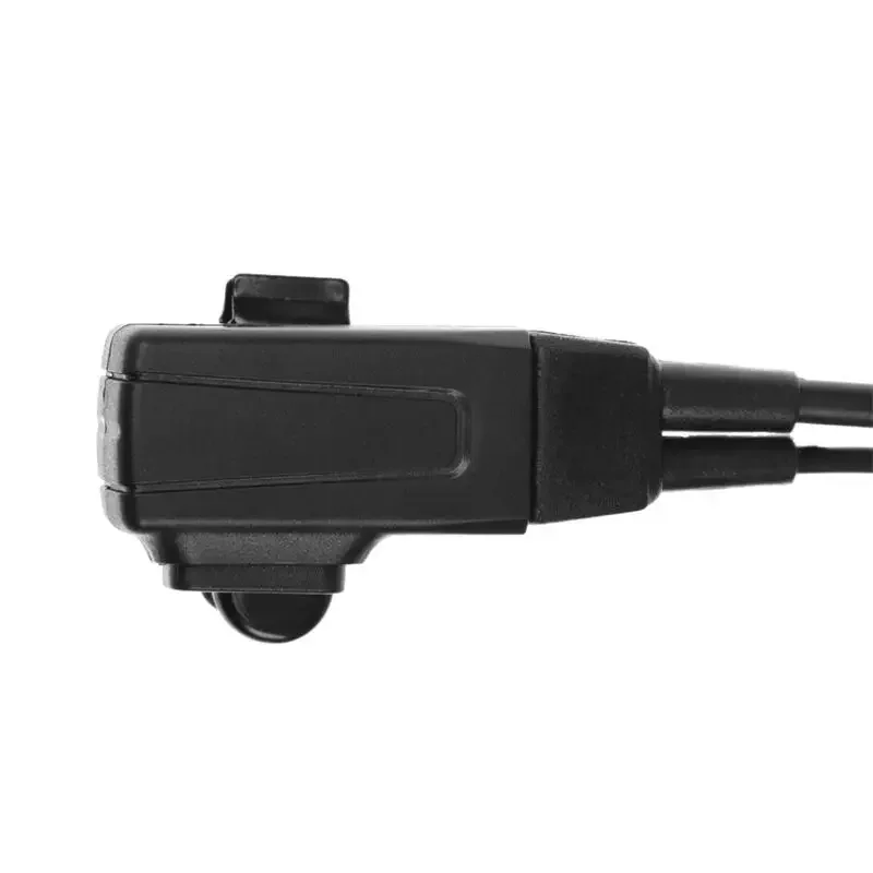 Walkie-talkie fone de ouvido clipe de ferro com microfone ptt em forma de d fone de ouvido mãos-livres compatível para baofeng kenwood puxing tyt