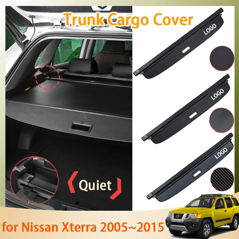 Trunk Curtain Mat for Nissan Xterra N50 2011 2005~2015 2012 2009 2008 2006 Accessories Rear Curtain Retractable Interior Parts