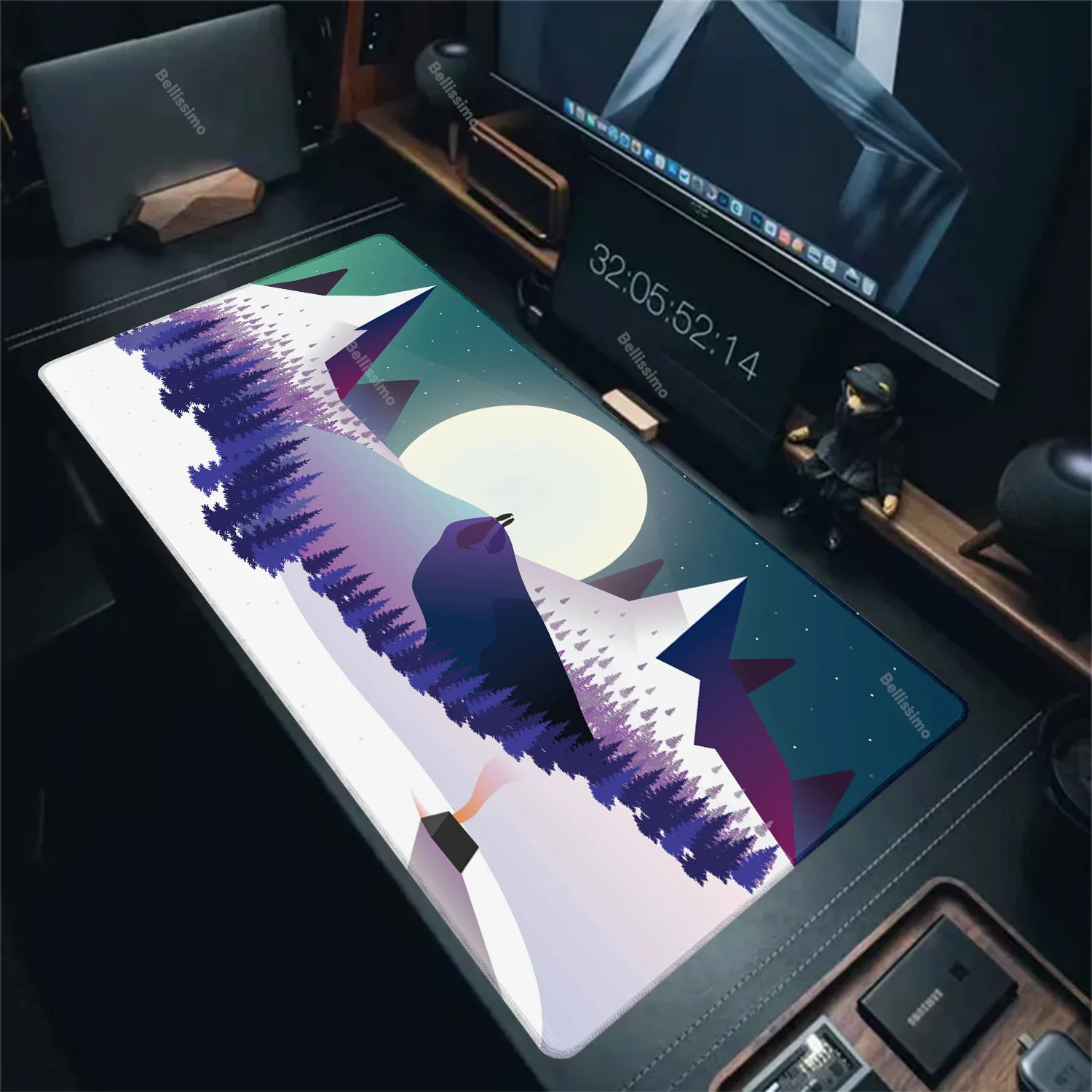 

Mouse Pad Forest Silhouette Gamer XL HD New Large Home Mousepad XXL Mechanical Office Natural Rubber Non-Slip Keyboard Pad