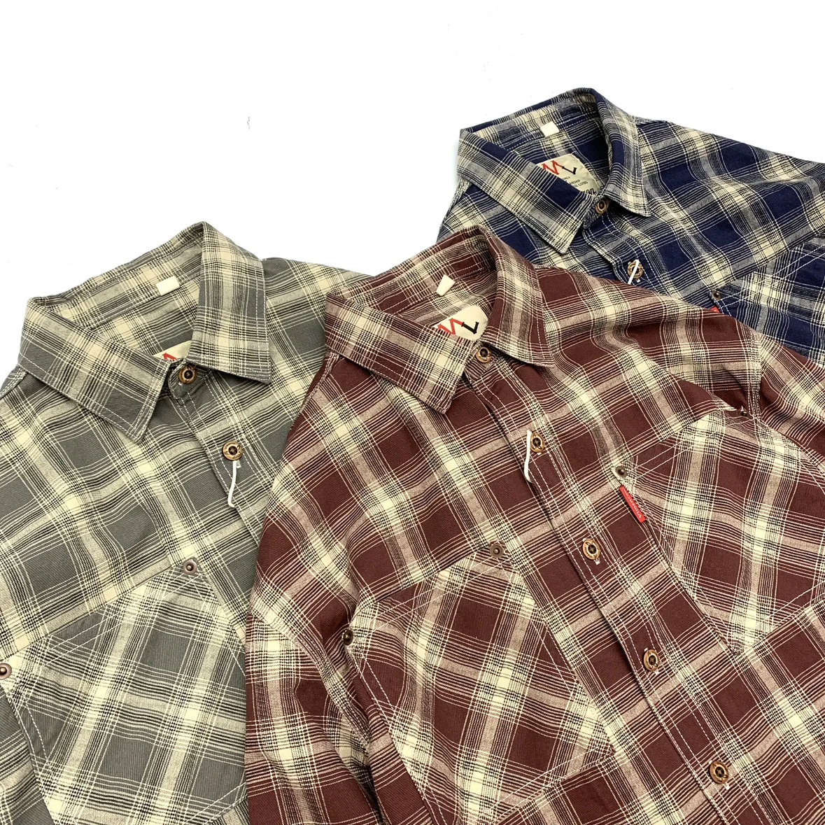 2025 outono novo japonês retro manga longa turn-down colarinho camisa xadrez moda masculina 100% algodão lavado solto blusas casuais