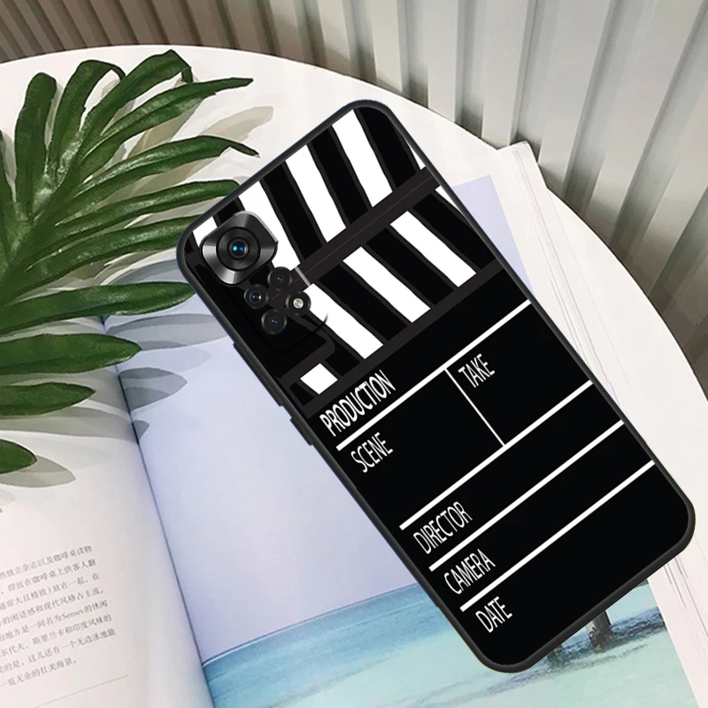 Clapper Board Case For Xiaomi Redmi Note 9 8 10 11 12 Pro Note 11S 10S 9S Redmi 12C 9C 10A 10C Back Cover