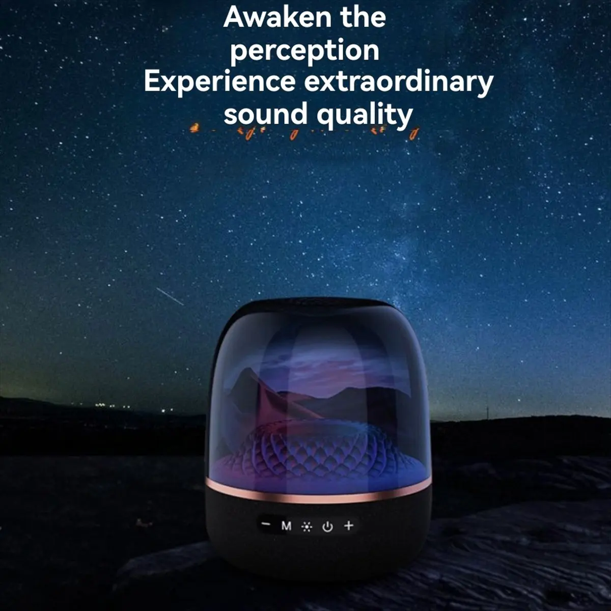 

【A90U】130 Вт Bluetooth-динамик высокой мощности, беспроводной светодиодный полноэкранный прозрачный динамик, басовый звуковой ящик с окружающим освещением