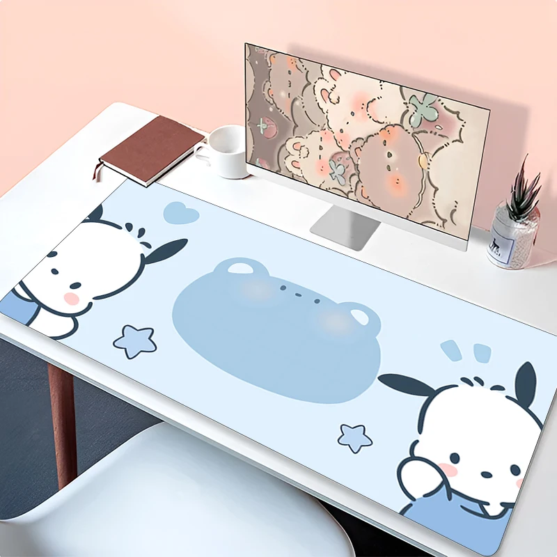 

Kawaii Mouse Pad P-pochacco Gamer Notebook Games Mouse Pad XXL Keyboard Pad Large 900x400 Mousepad Mouse Mat Gaming Desk Mat