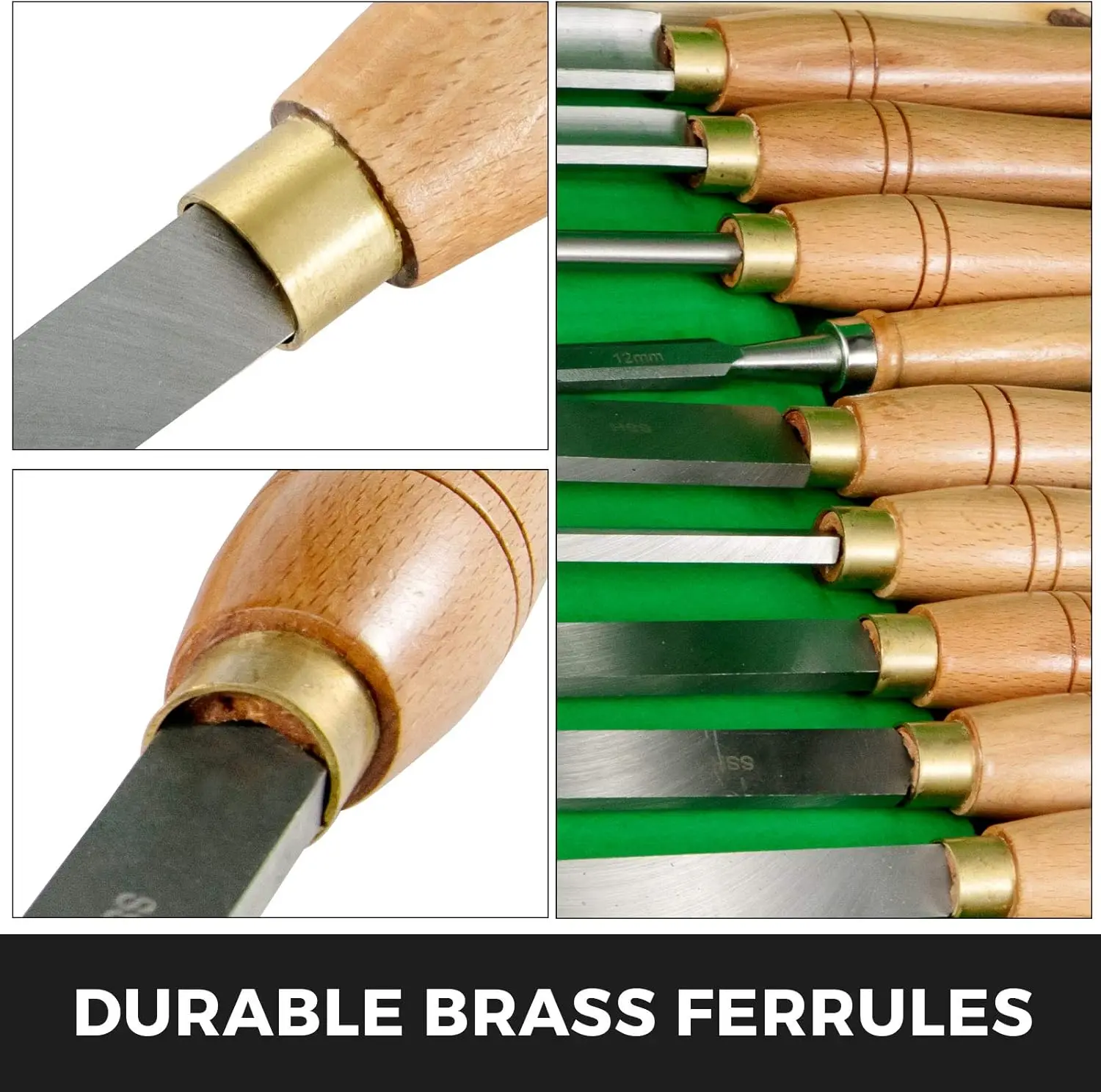 Bubut pahat 8 buah kayu bubut pahat Cutting ukiran baja HSS pisau kayu alat bubut pahat Set kotak kayu