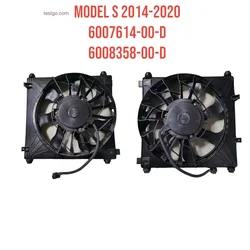 Ventilador de refrigeración para radiador electrónico Tesla Model S, tanque de agua, e-fan 6007614-00-D, piezas de repuesto para automóviles, 6007614, 6008358-00-D