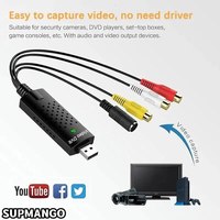​​USB 20 Video Audio Capture Card Easy Cap Converter TV DVD VHS DVR Adapter For PC Recording Live Streaming​