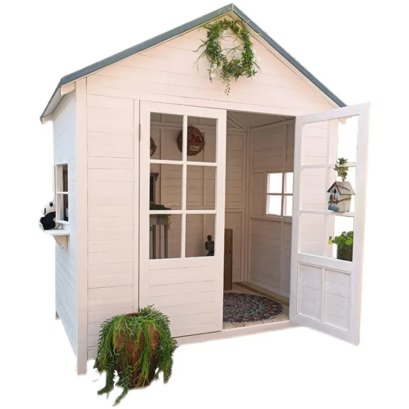 Preservative wood chalet pavilion construction garden homestay outdoor assembly movable closed wooden house courtyard