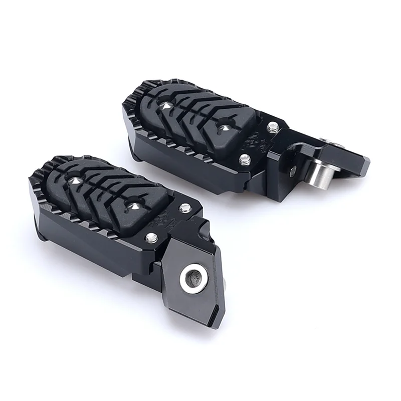 Motorcycle Footrest Footpeg Foot Pegs Accessories for BMW F850GS ADVENTURE F850 GS Adventure ADV F750GS(Black)