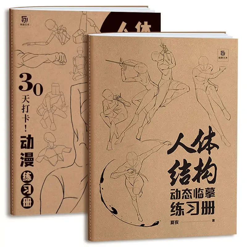 Human Body Structure Dynamic Sketching Line Draft Copy Drawing Paper Copy Paint Anime Character Painting Sketching Tutorial Book