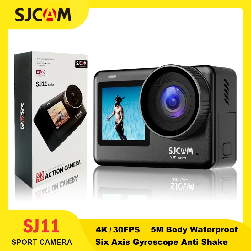 Sjcam Vlaggenschip Sj11 Actieve Actie Camera 4K 2.33 "Touchscreen Waterdicht 5G Wifi Actieve Hdr Video Action Cam Camera Sport