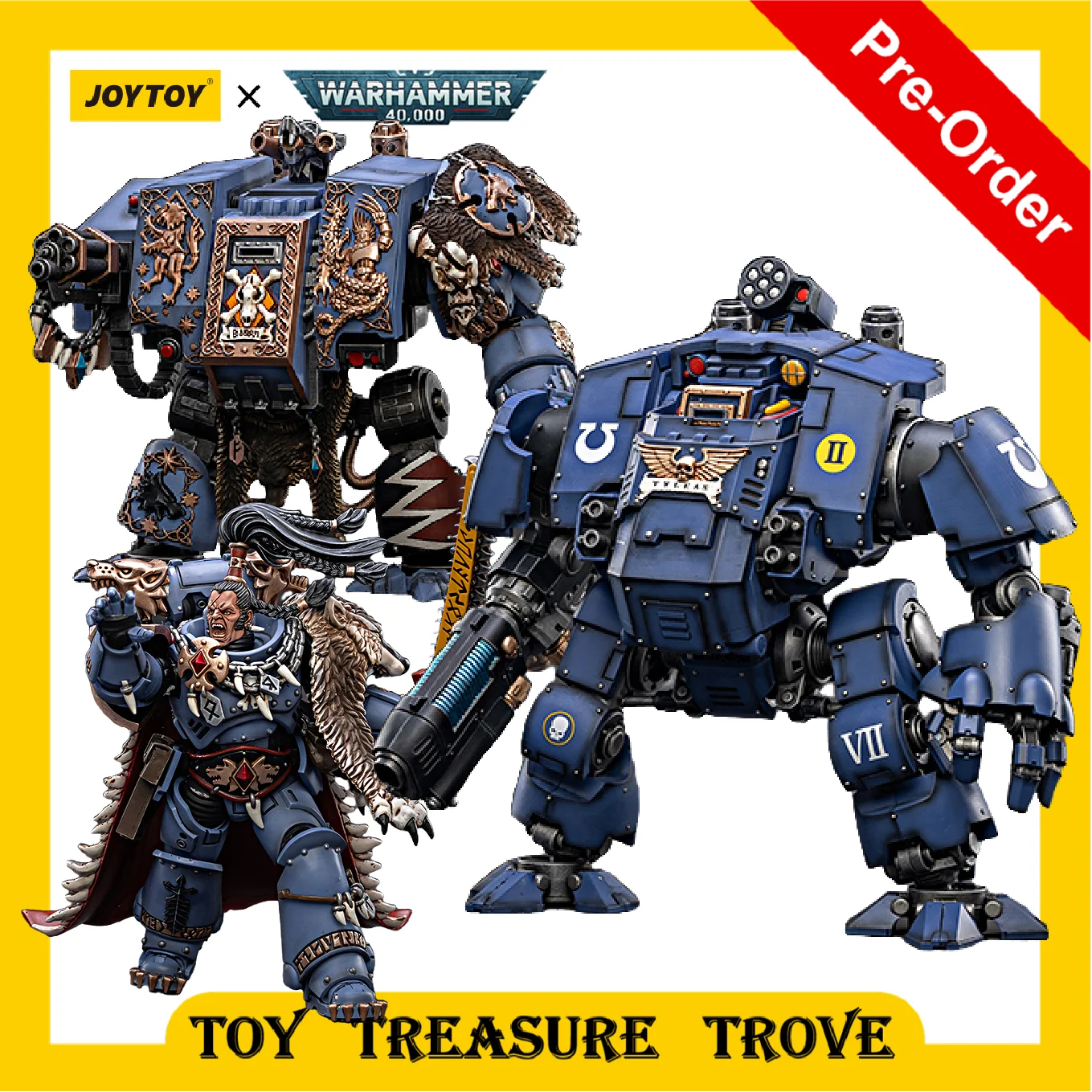 

[Предзаказ] Фигурка JOYTOY Warhammer 40k 1/18 New Ultramarines Redemptor Dreadnought Space Wolves Bjorn Ragnar Blackmann
